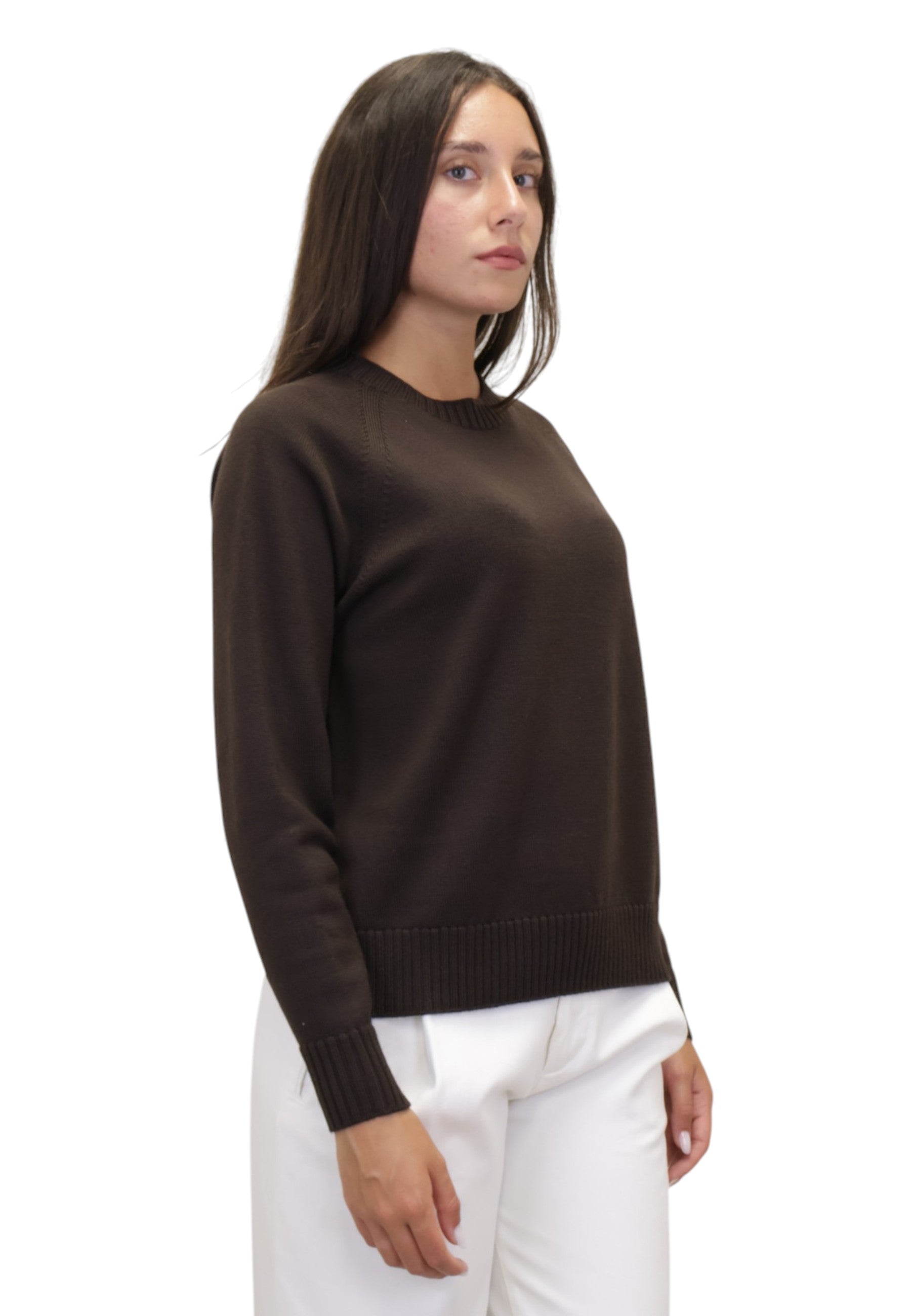 MAGLIE A GIROCOLLO Marrone Mm 2