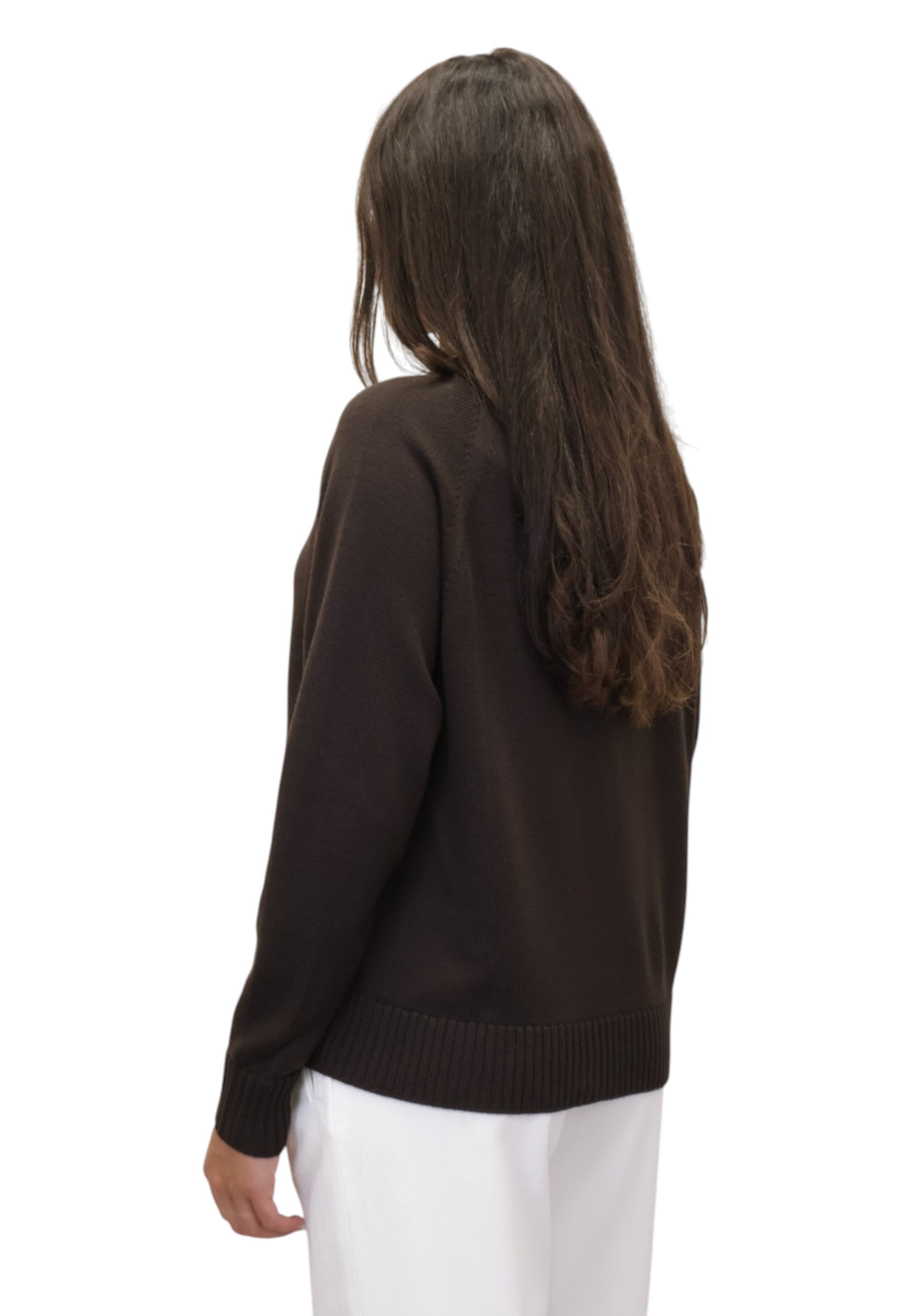 MAGLIE A GIROCOLLO Marrone Mm 2