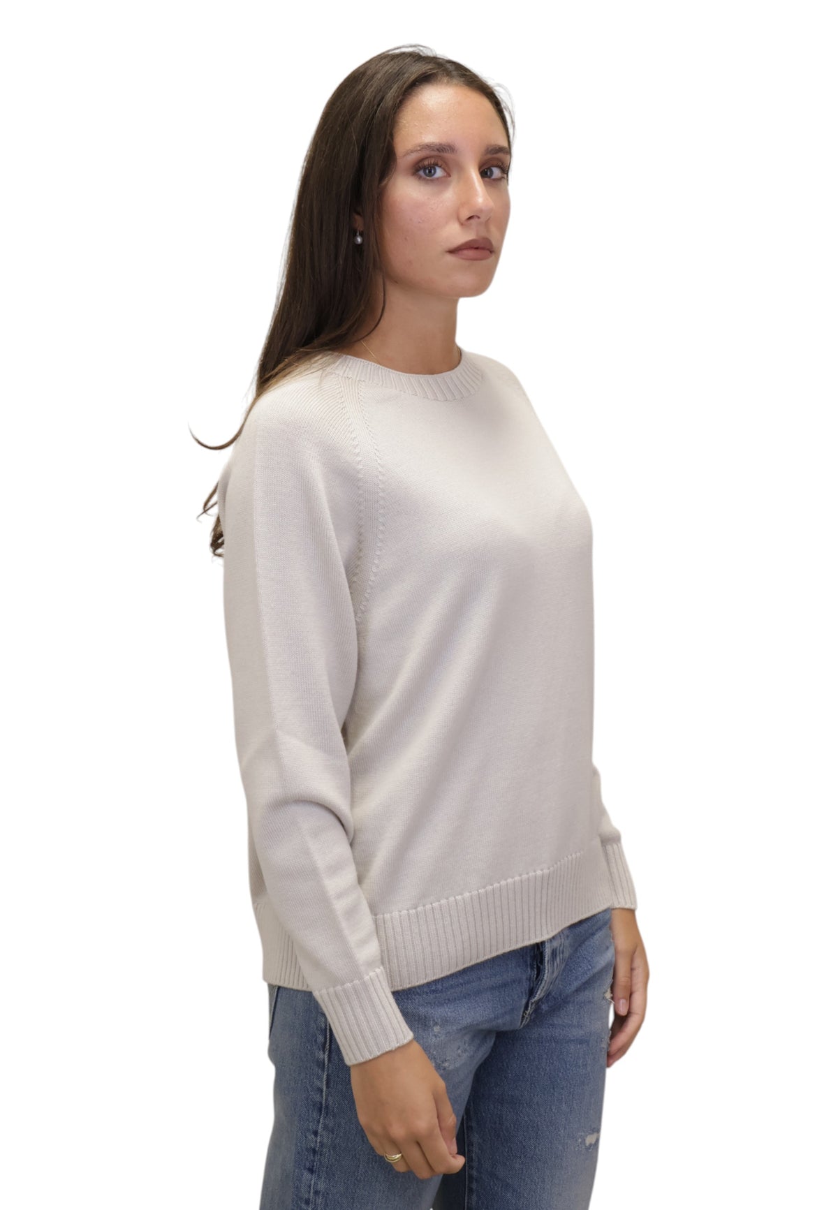 MAGLIE A GIROCOLLO Beige Mm 2