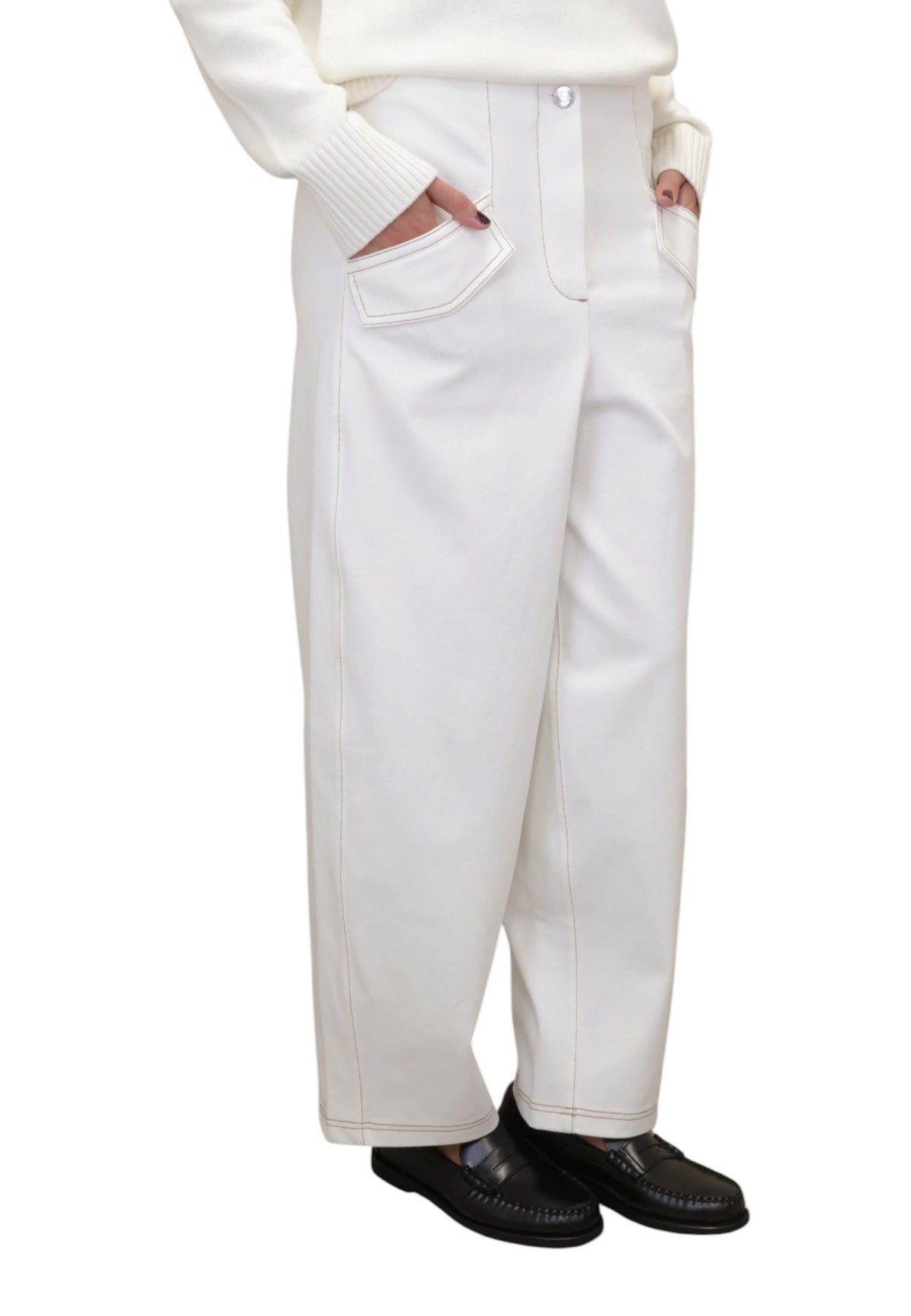 PANTALONI Bianco Mm 2