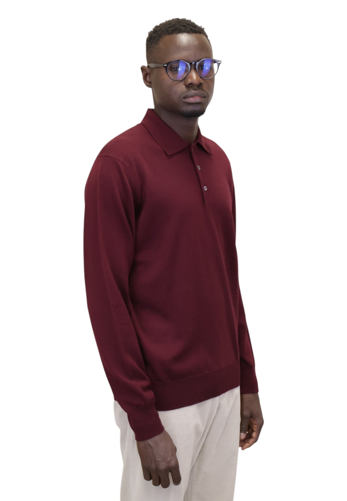 POLO A MANICA LUNGA Bordeaux Altea