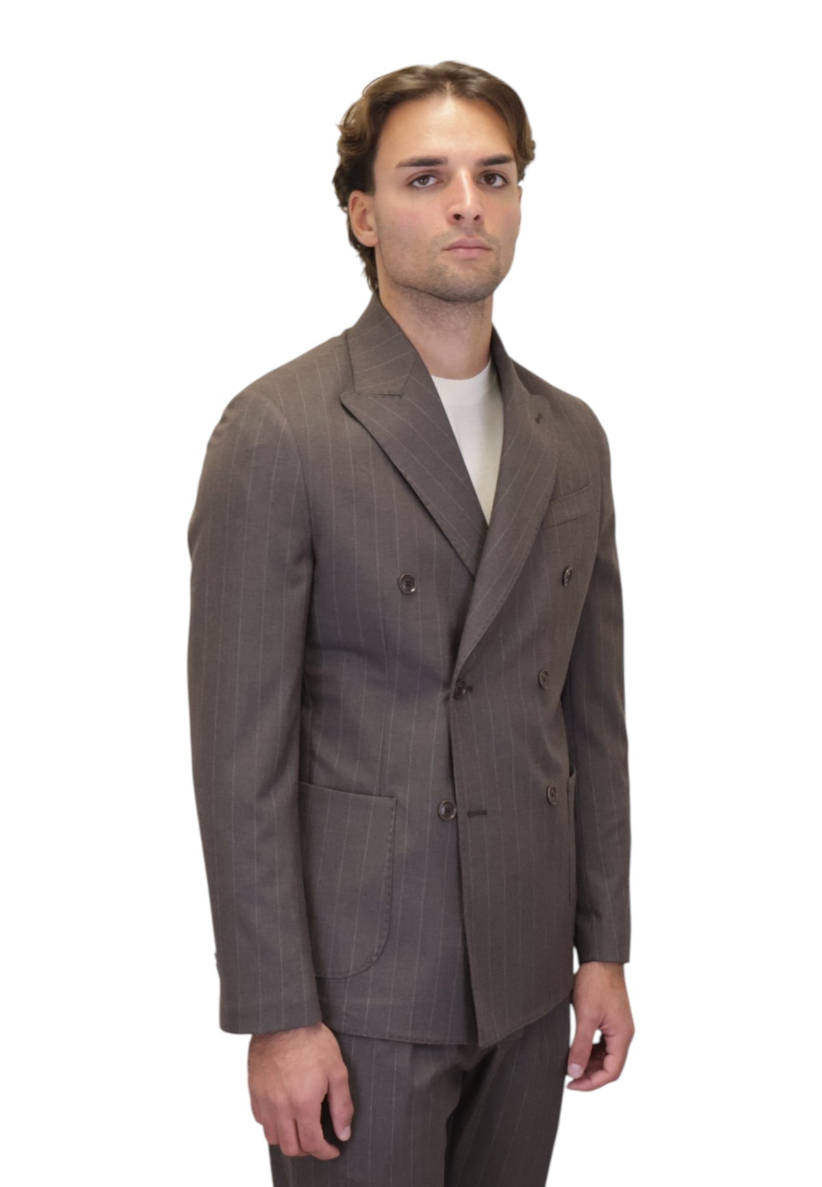 BLAZER DOPPIOPETTO Marrone Bottega Marchigiana