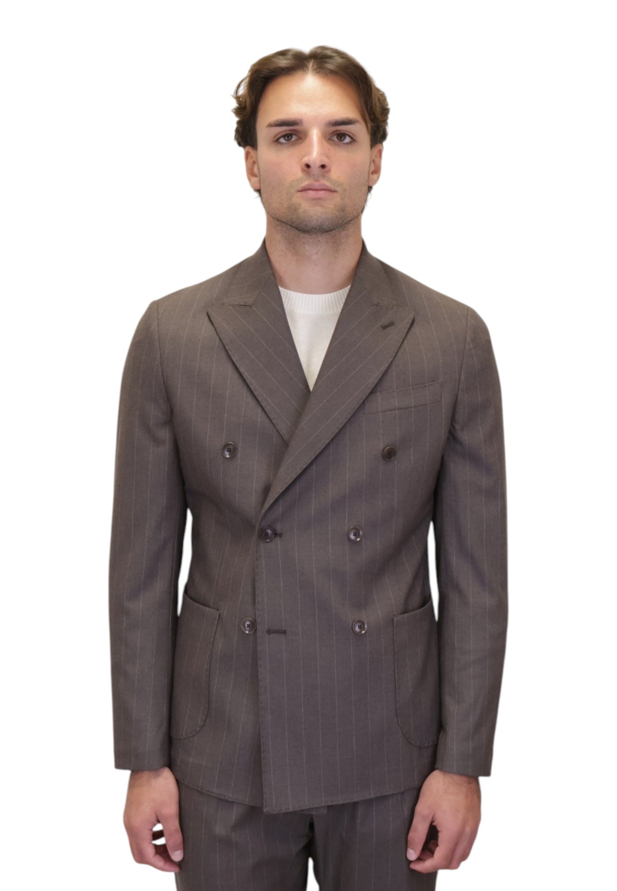 BLAZER DOPPIOPETTO Marrone Bottega Marchigiana