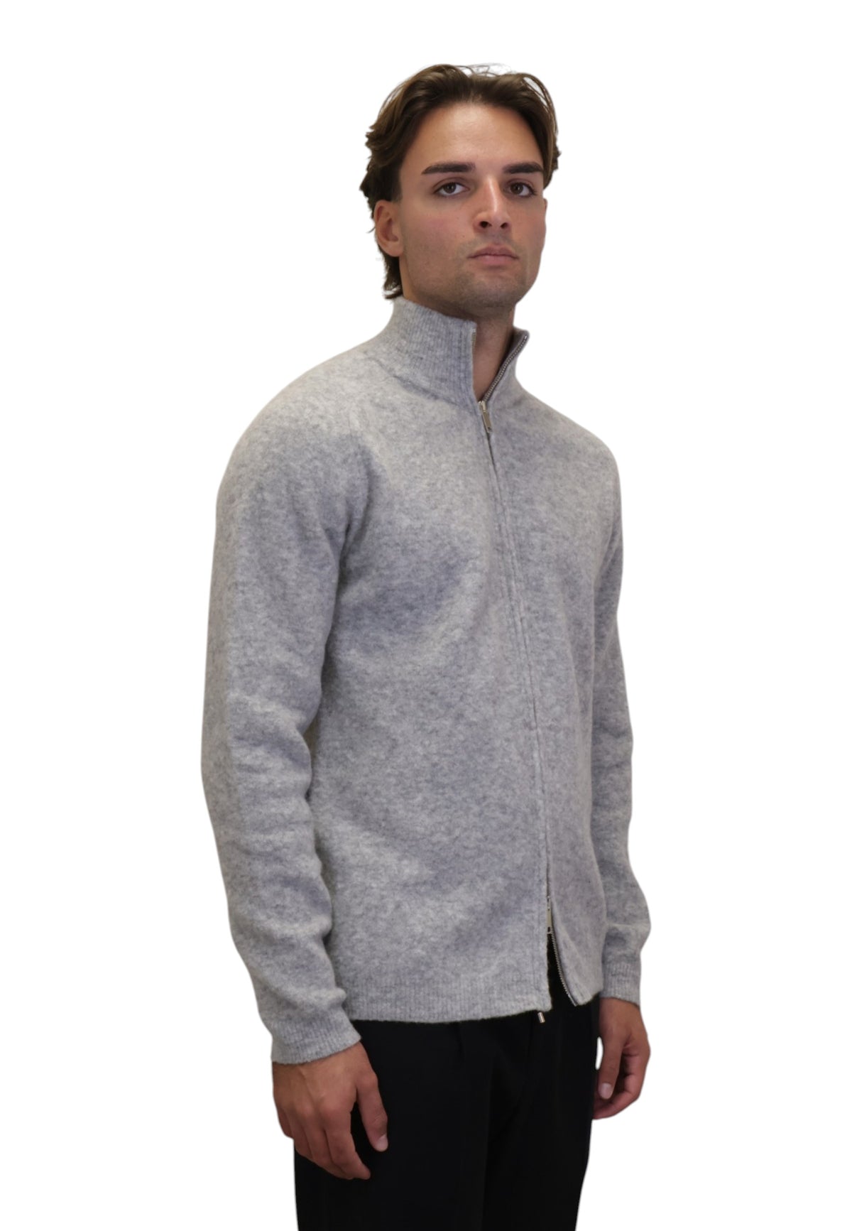 MAGLIE CON ZIP Grigio Daniele Fiesoli