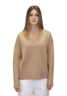 MAGLIE A V Beige Skills Milano