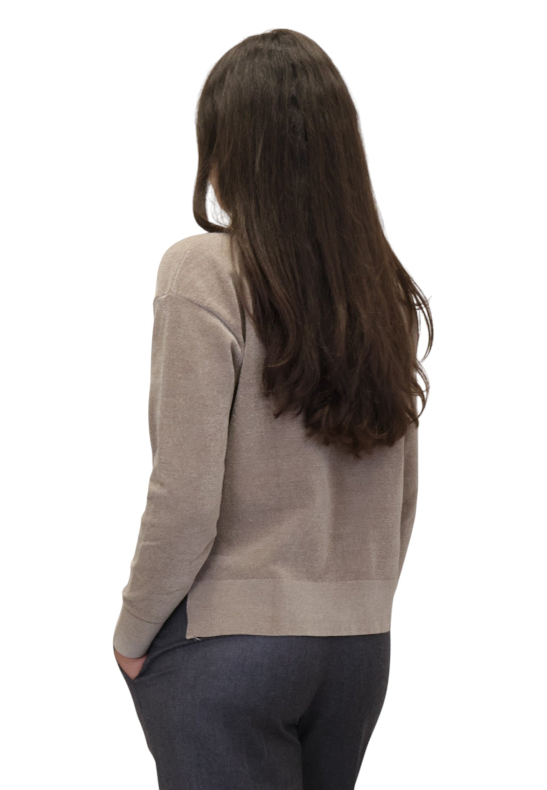 MAGLIE A GIROCOLLO Beige Rrd