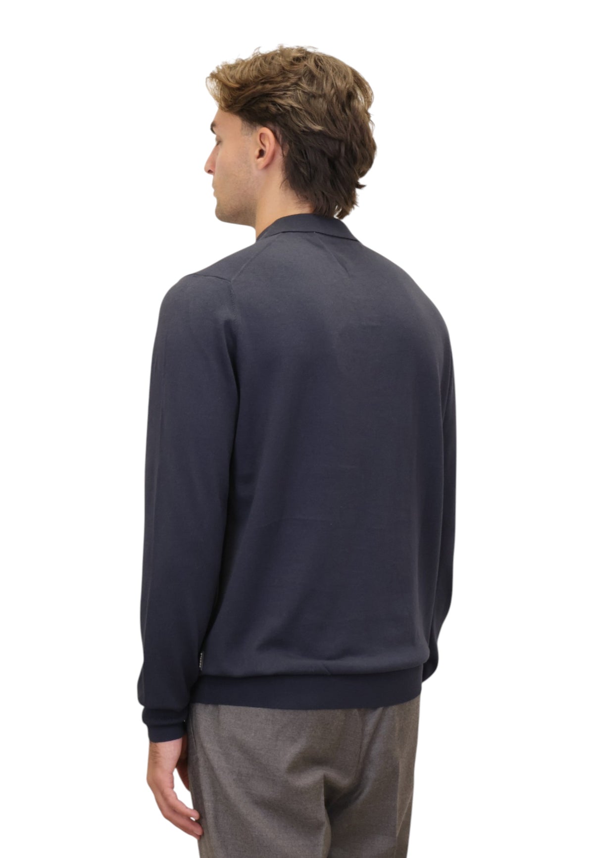 POLO A MANICA LUNGA Blu People Of Shibuya