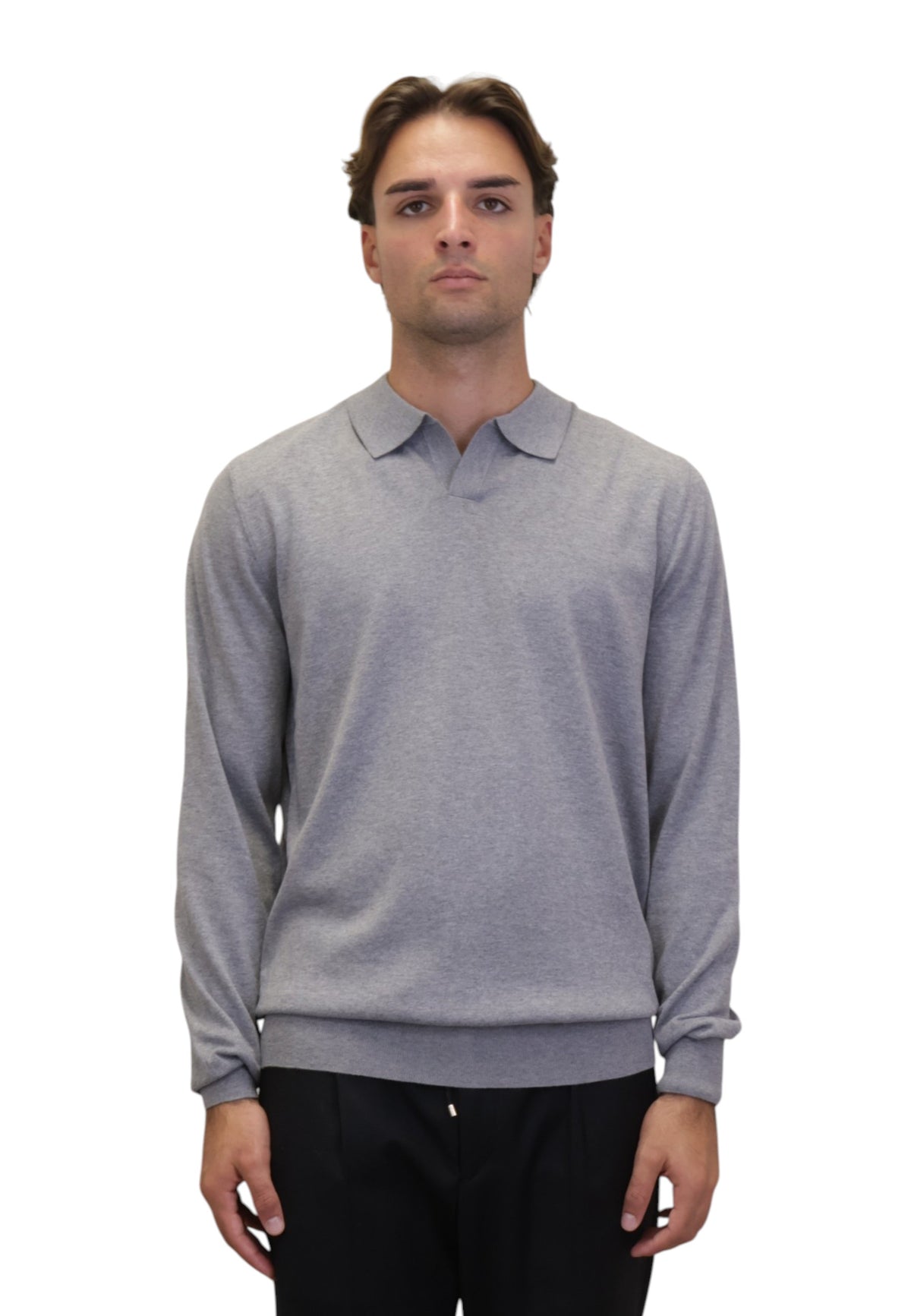 POLO A MANICA LUNGA Grigio People Of Shibuya