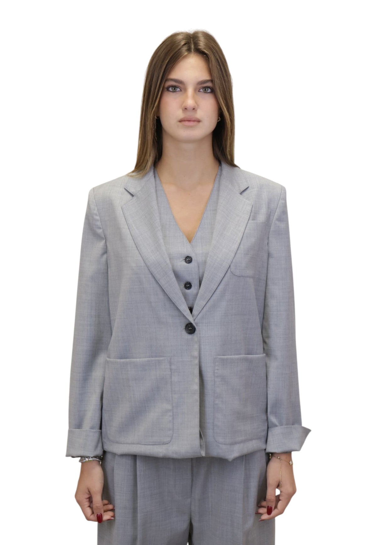BLAZER MONOPETTO Grigio Meimei J