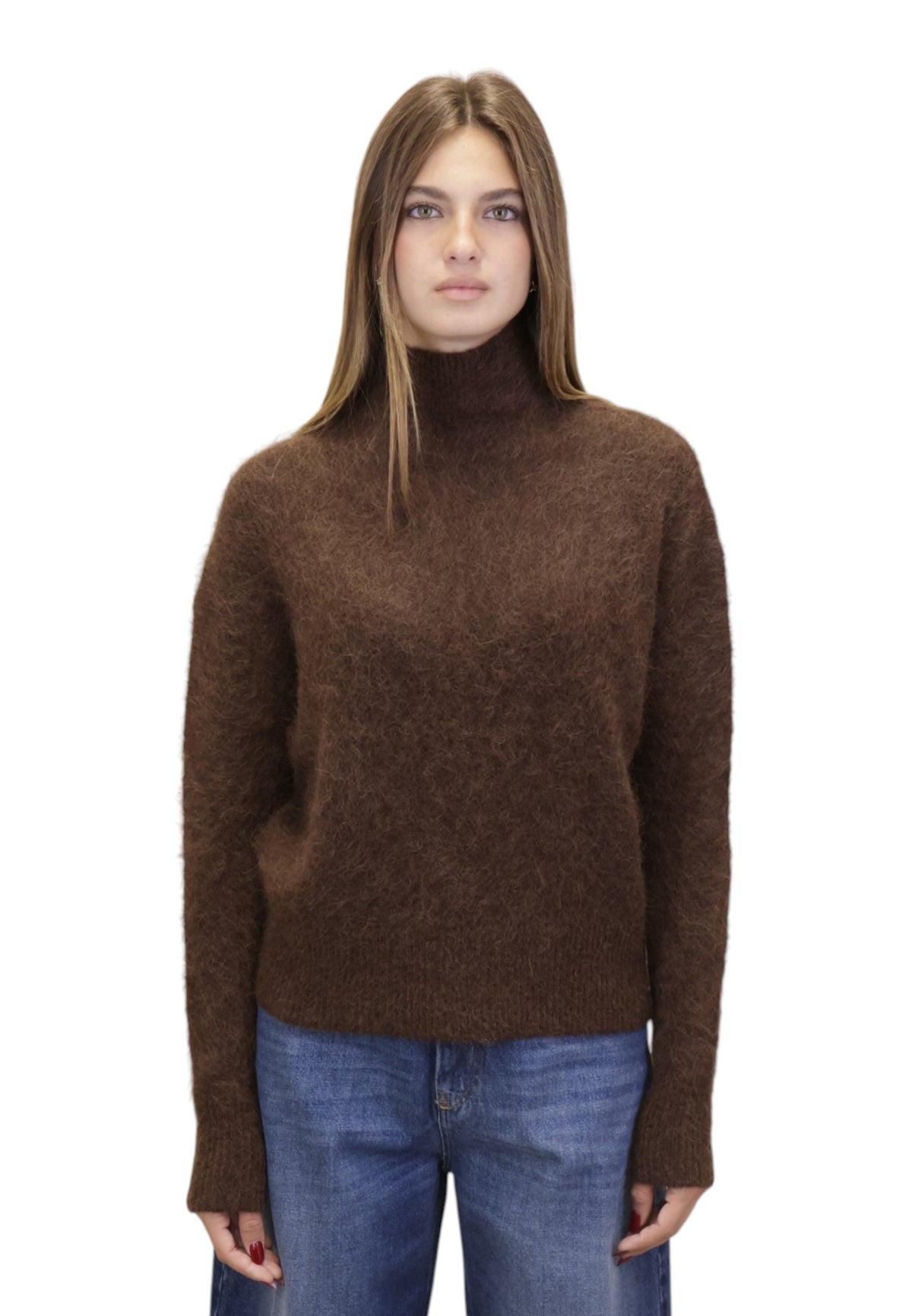MAGLIE A LUPETTO Marrone Meimei J