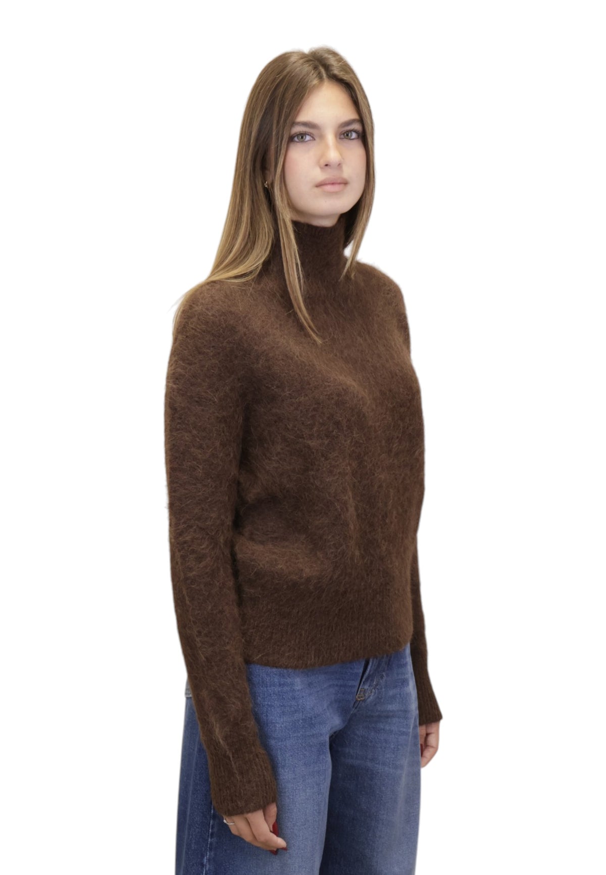 MAGLIE A LUPETTO Marrone Meimei J