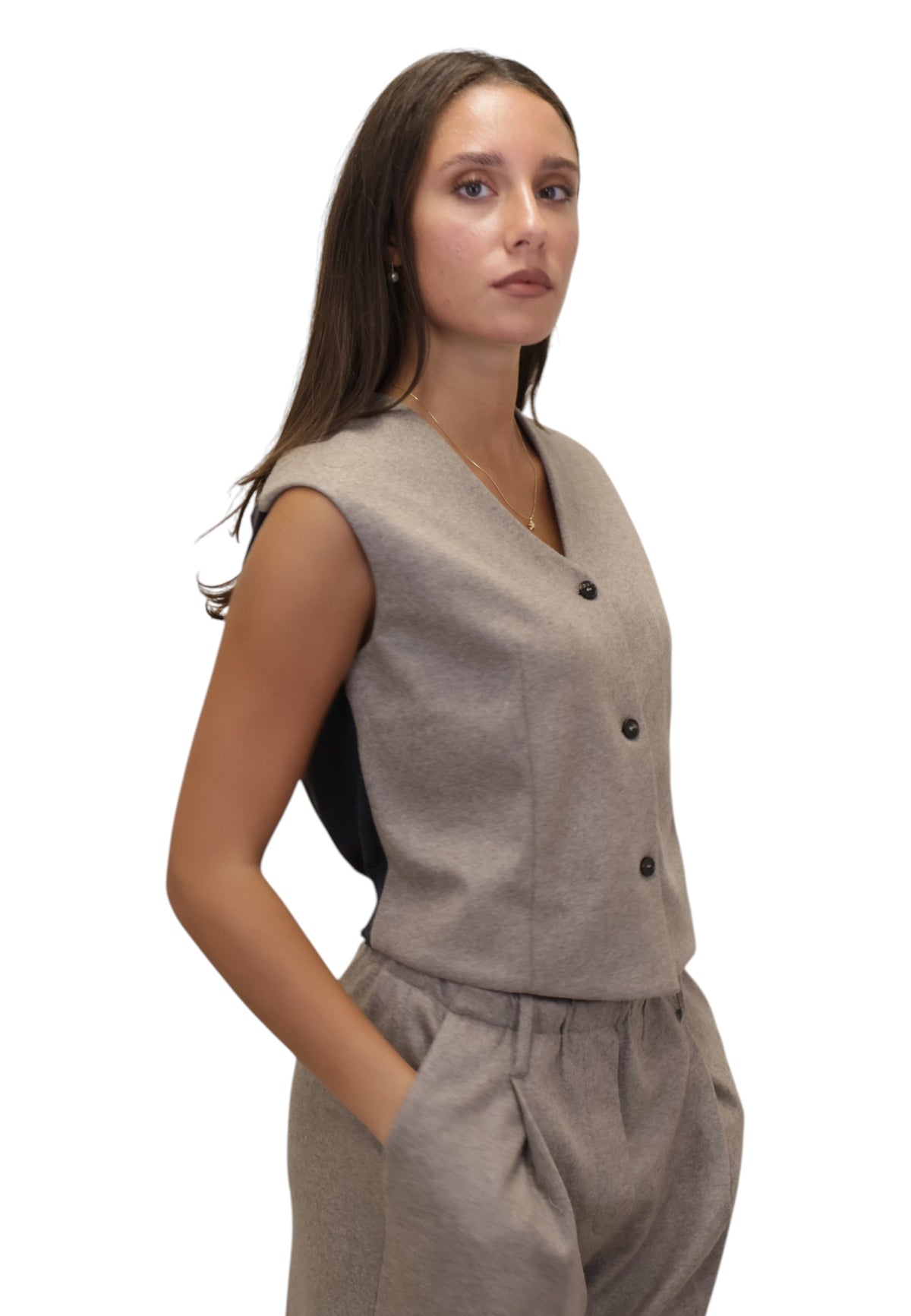 GILET Marrone Liviana Conti