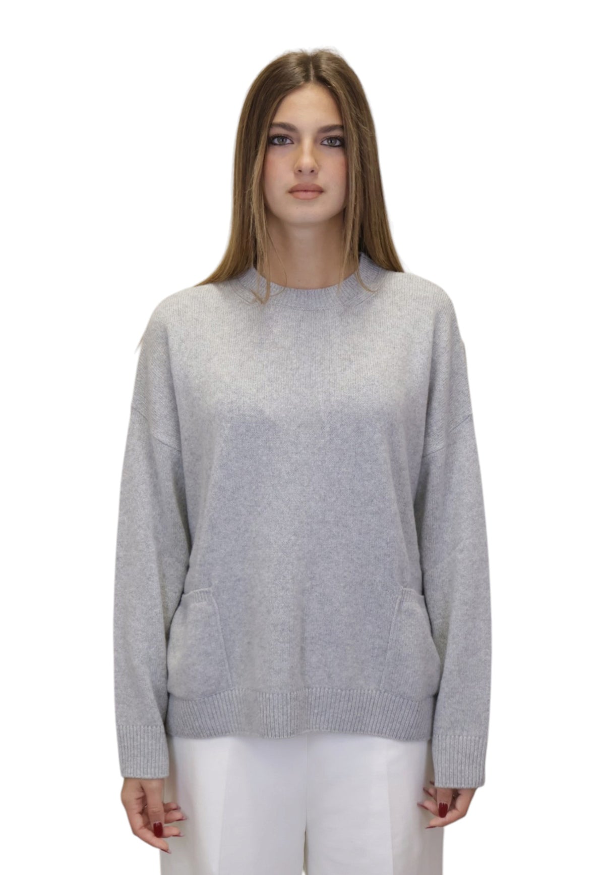 MAGLIE A GIROCOLLO Grigio Liviana Conti