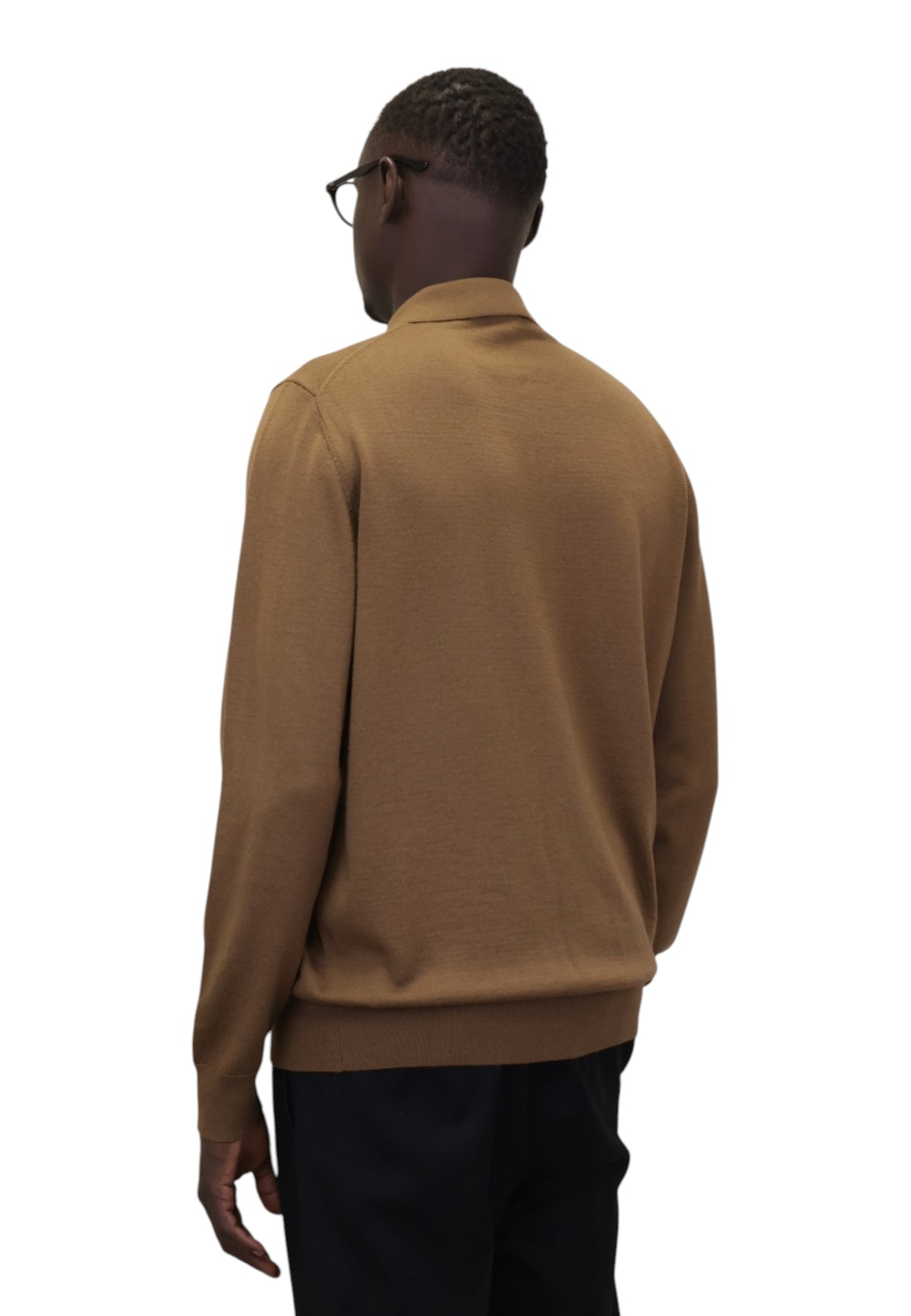POLO A MANICA LUNGA Marrone Jean Paul