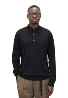 POLO A MANICA LUNGA Nero Jean Paul