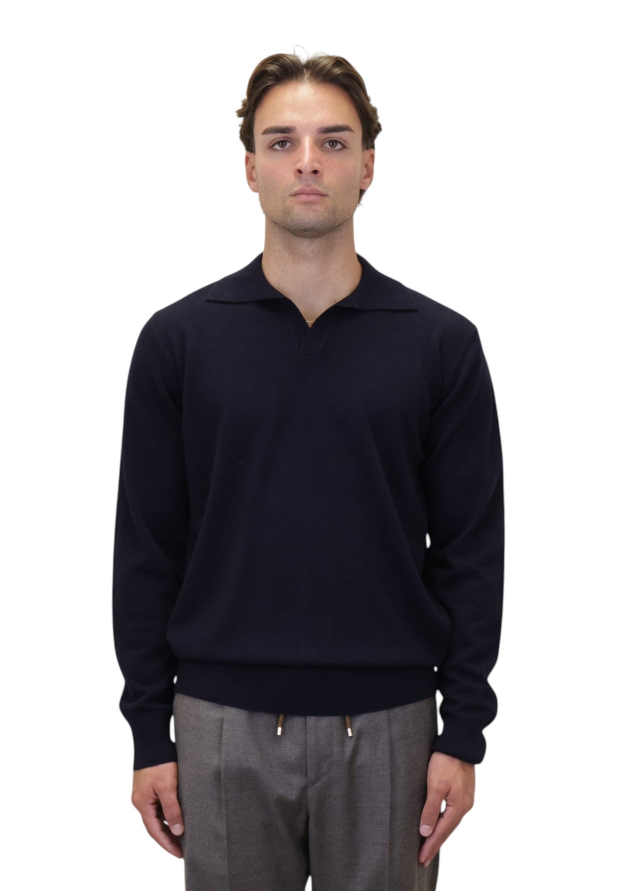 POLO A MANICA LUNGA Blu Jean Paul