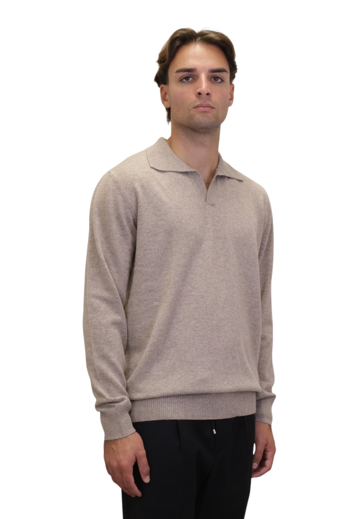 POLO A MANICA LUNGA Beige Jean Paul