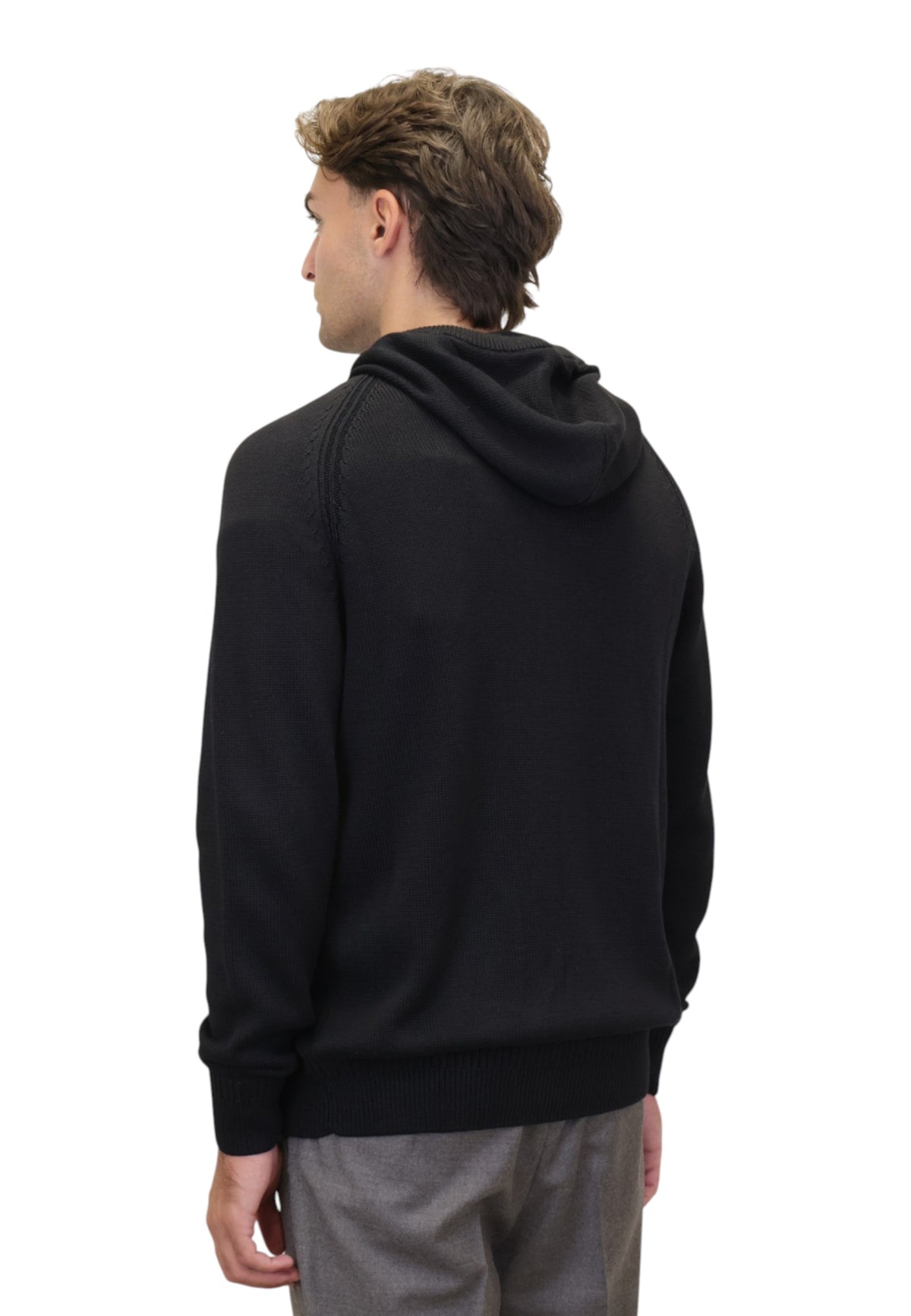MAGLIE CON CAPPUCCIO Nero Jean Paul