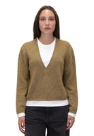 MAGLIE A V Beige Solotre