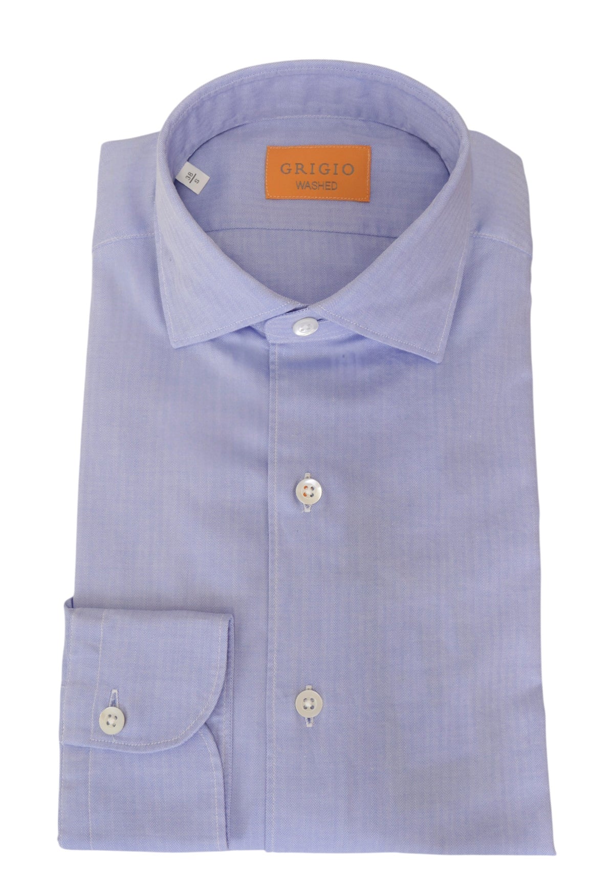 CAMICIE MANICA LUNGA Celeste Grigio