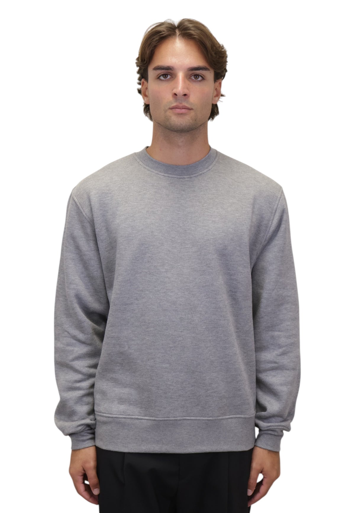 FELPE A GIROCOLLO Grigio Woc