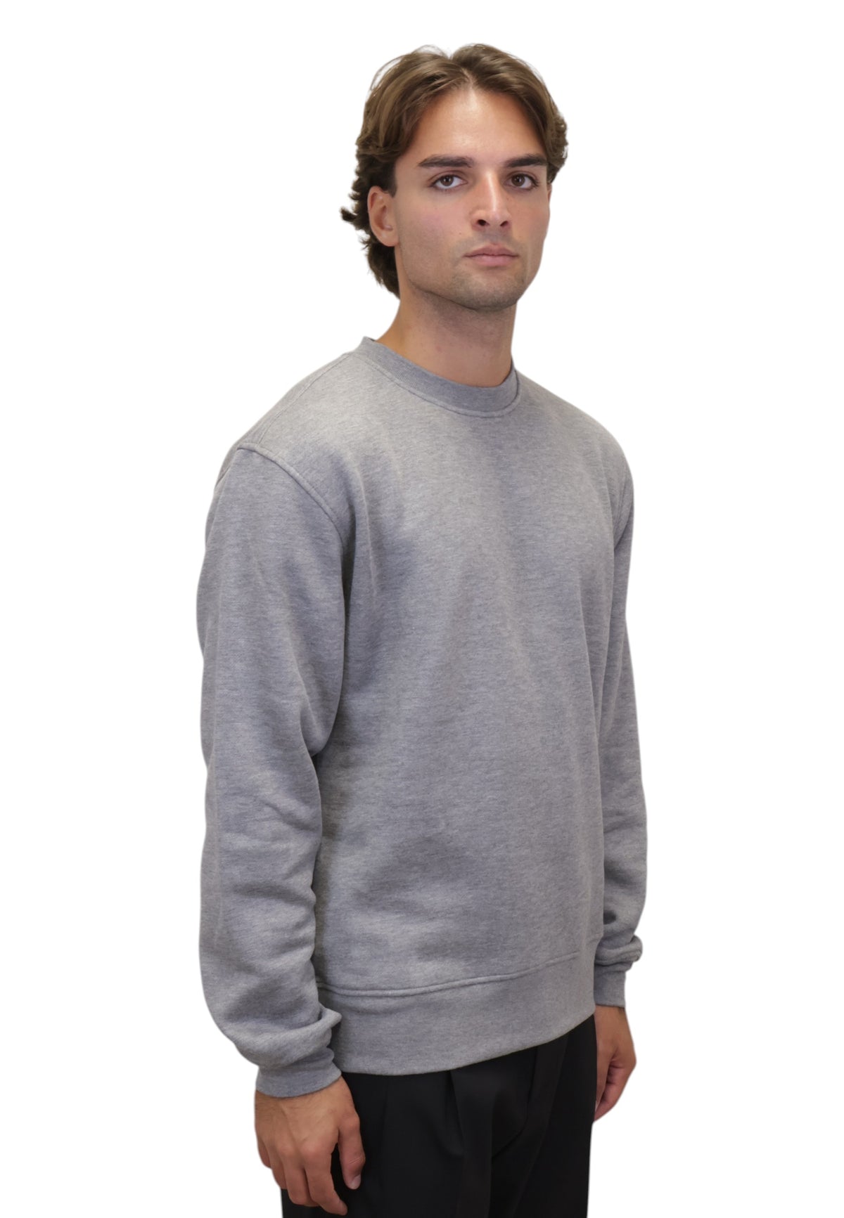 FELPE A GIROCOLLO Grigio Woc
