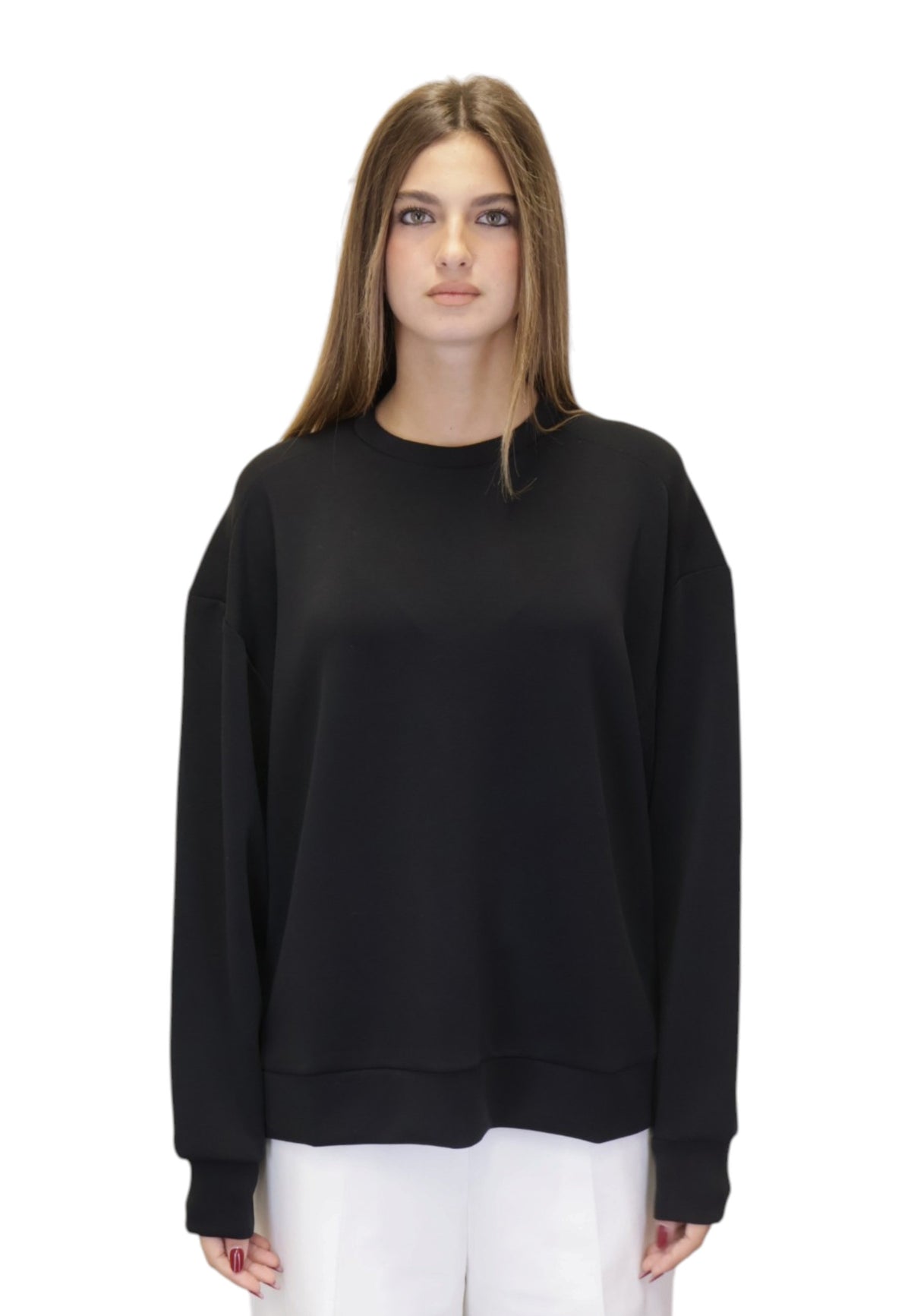 FELPE A GIROCOLLO Nero Woc