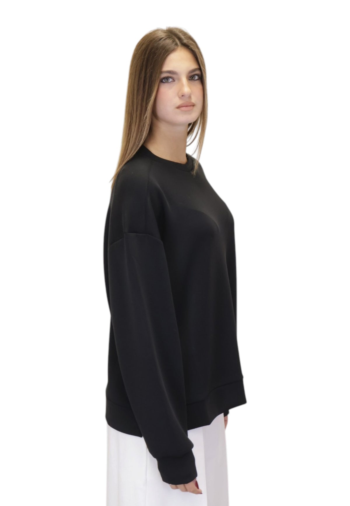 FELPE A GIROCOLLO Nero Woc