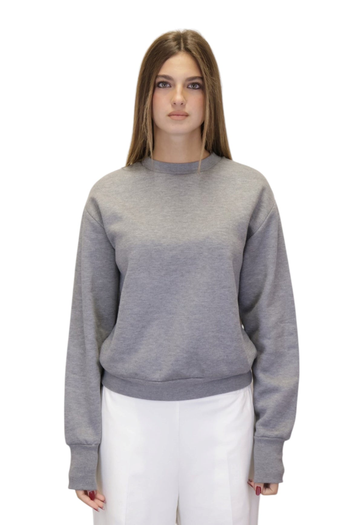 FELPE A GIROCOLLO Grigio Woc