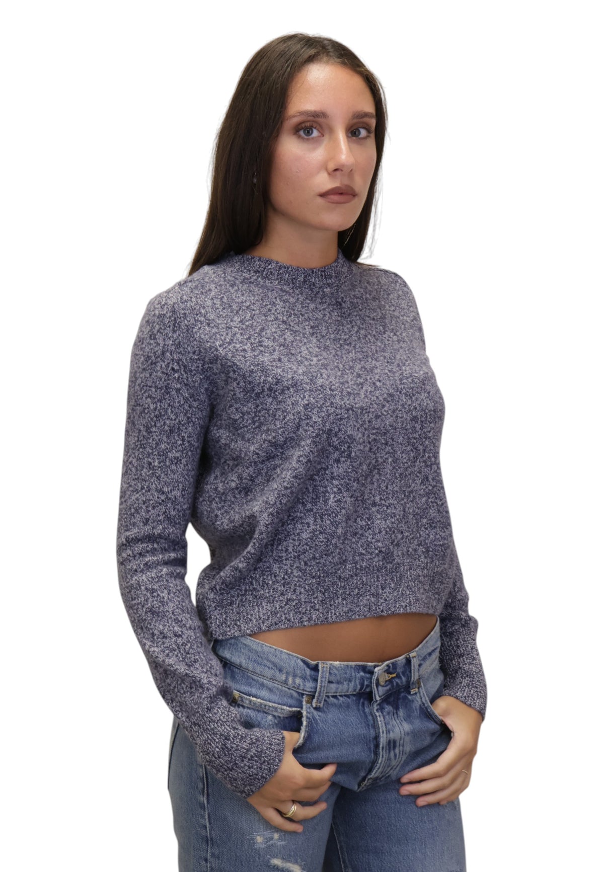 MAGLIE A GIROCOLLO Blu Daniele Fiesoli Collezione N_ø1