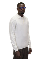 POLO A MANICA LUNGA Bianco Della Spiga