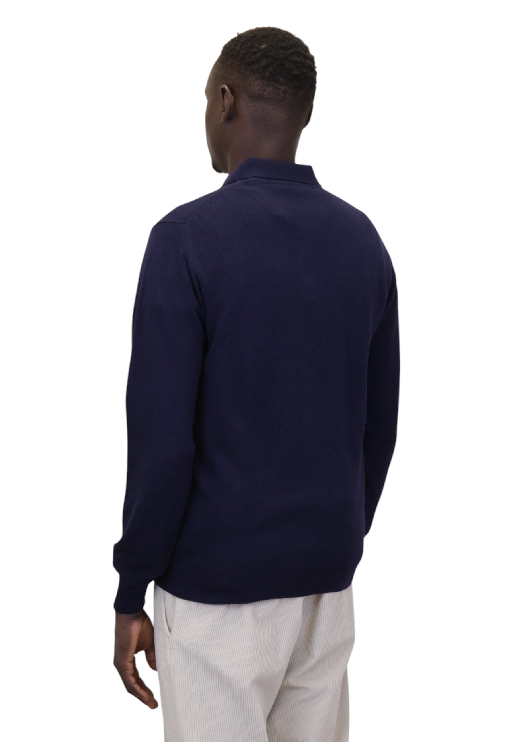 POLO A MANICA LUNGA Blu Della Spiga