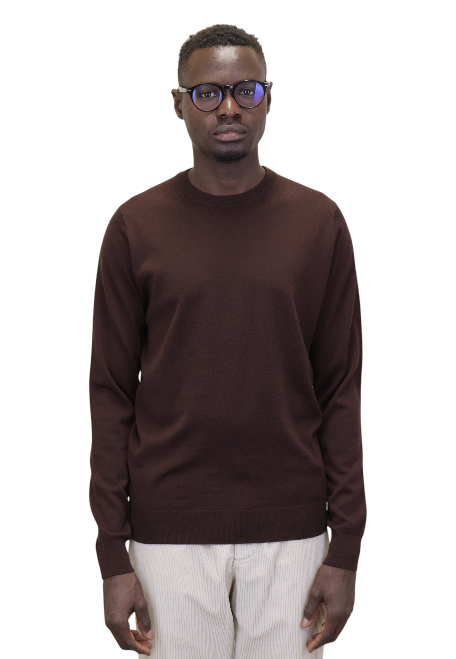 MAGLIE A GIROCOLLO Marrone Della Spiga