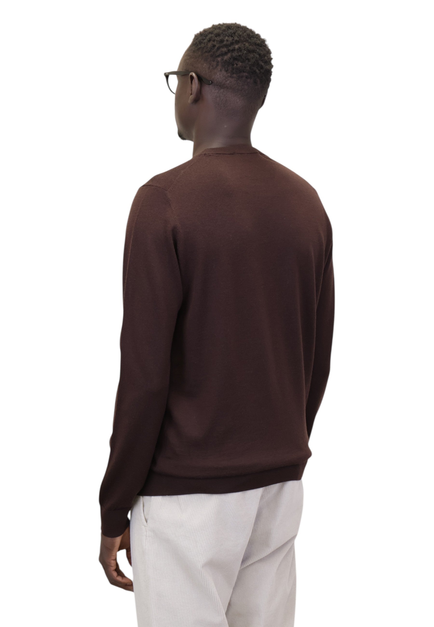 MAGLIE A GIROCOLLO Marrone Della Spiga
