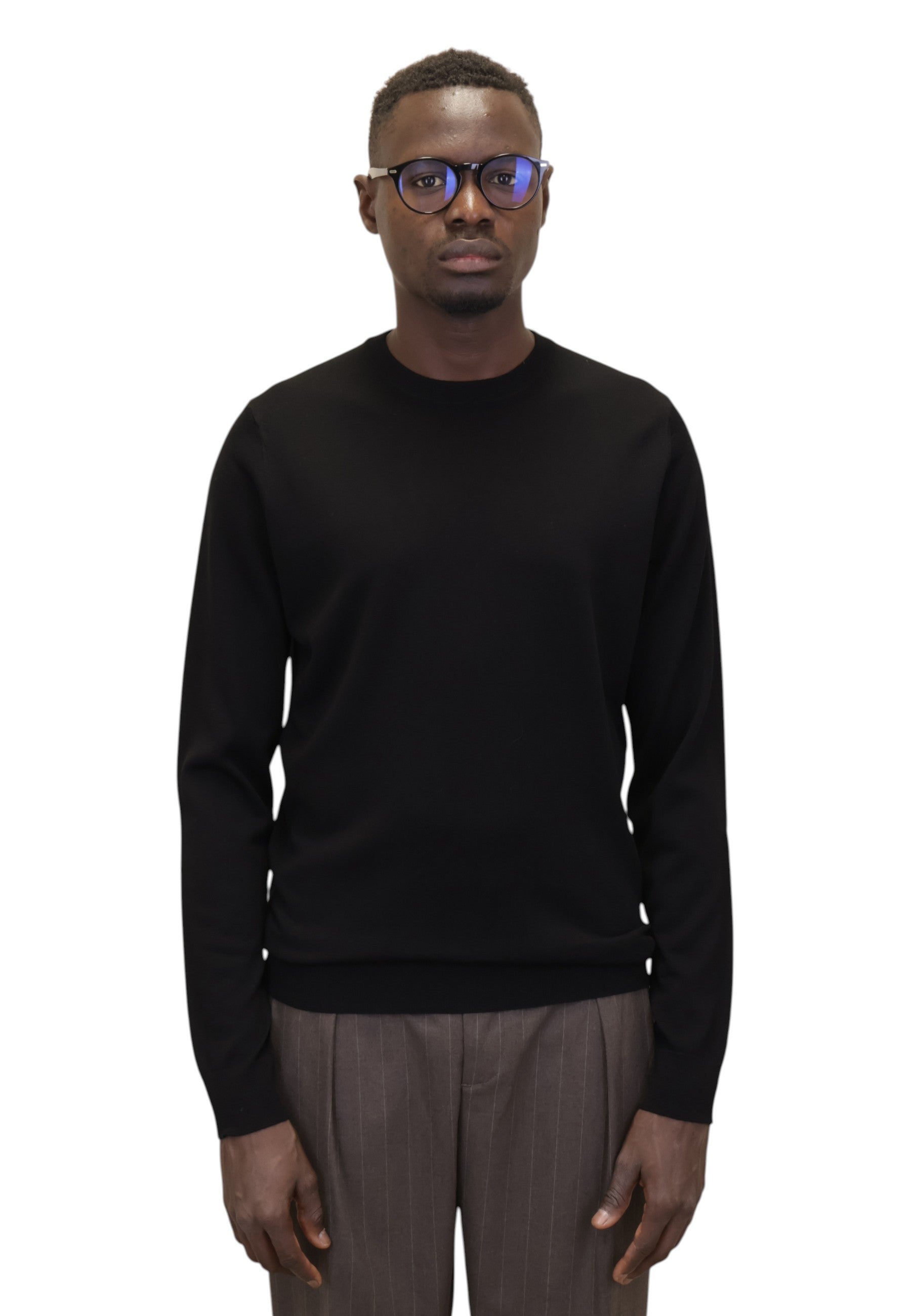 MAGLIE A GIROCOLLO Nero Della Spiga