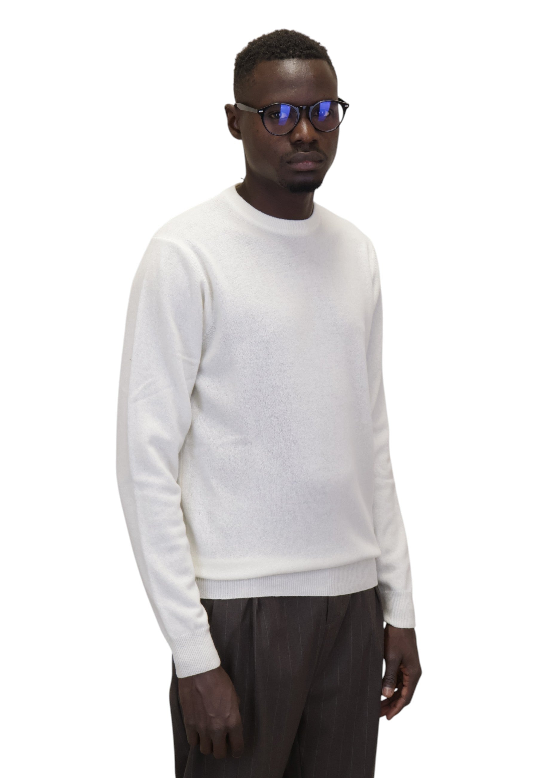 MAGLIE A GIROCOLLO Bianco Della Spiga