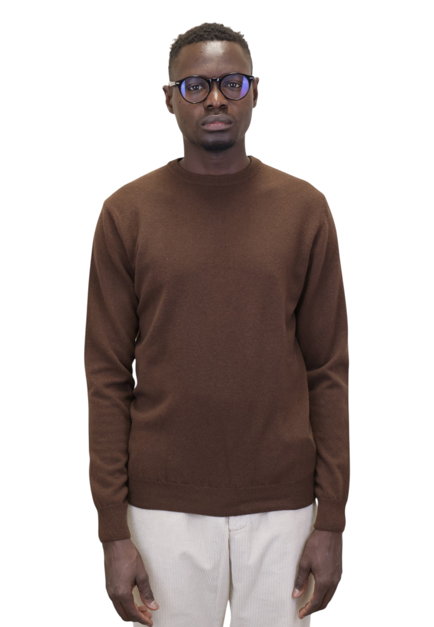 MAGLIE A GIROCOLLO Marrone Della Spiga