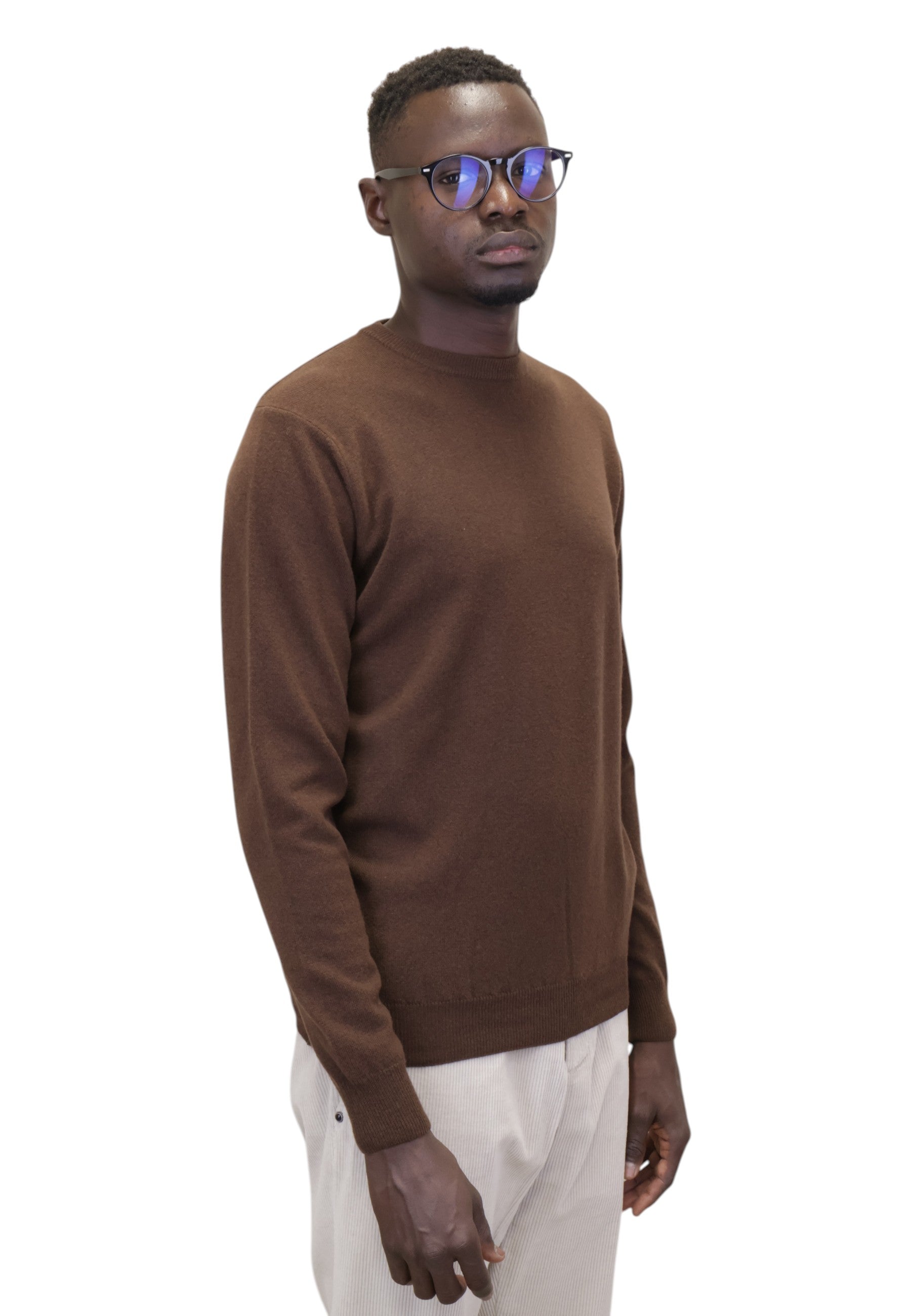 MAGLIE A GIROCOLLO Marrone Della Spiga