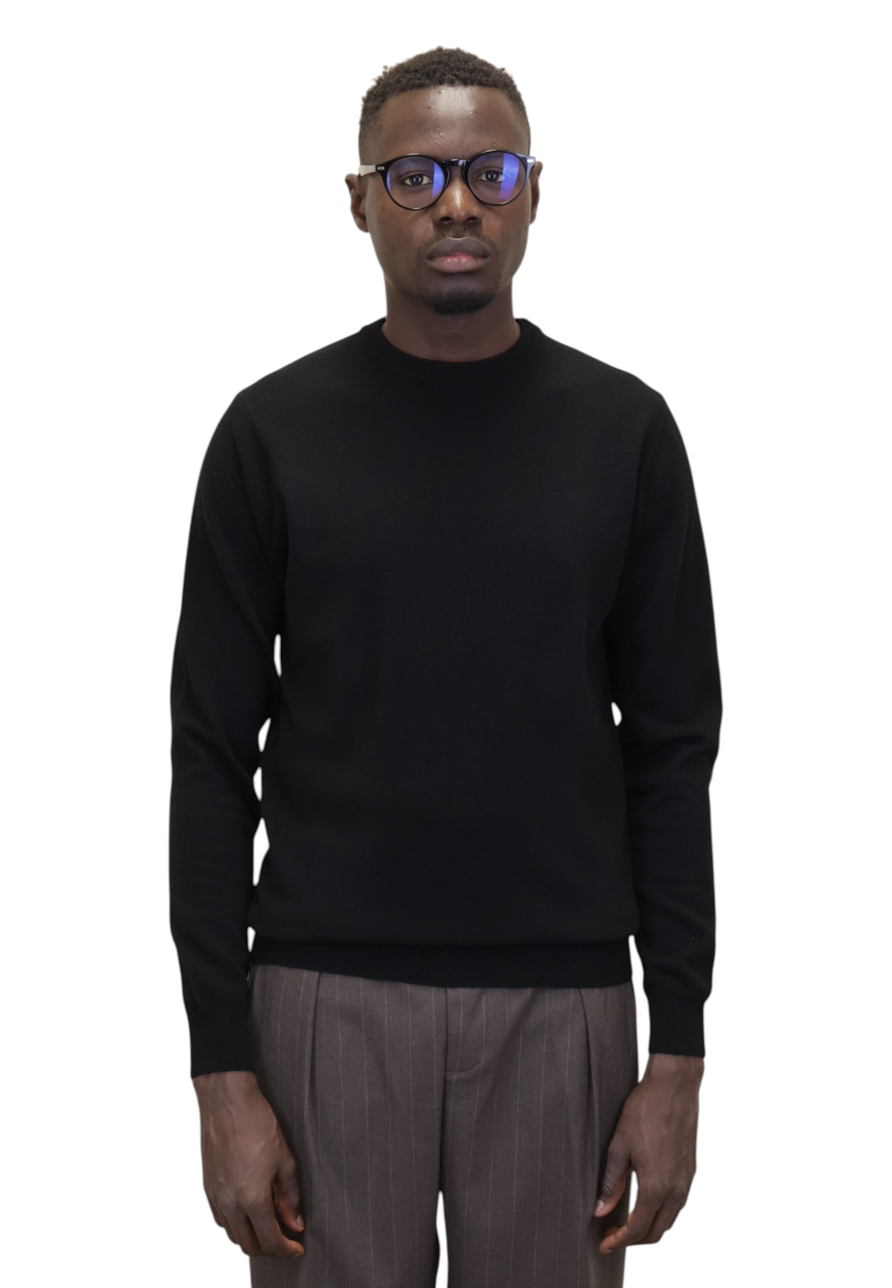 MAGLIE A GIROCOLLO Nero Della Spiga