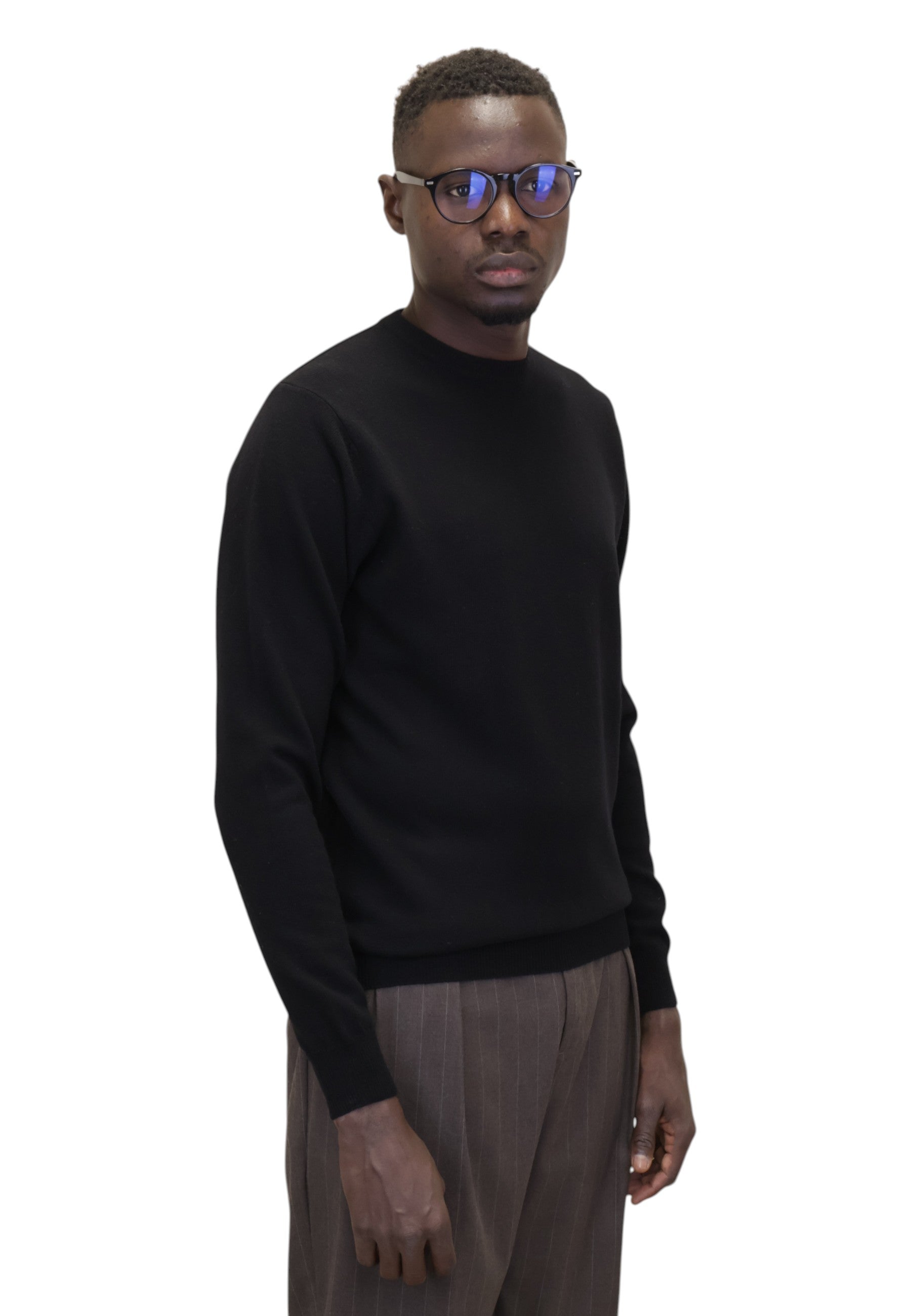 MAGLIE A GIROCOLLO Nero Della Spiga