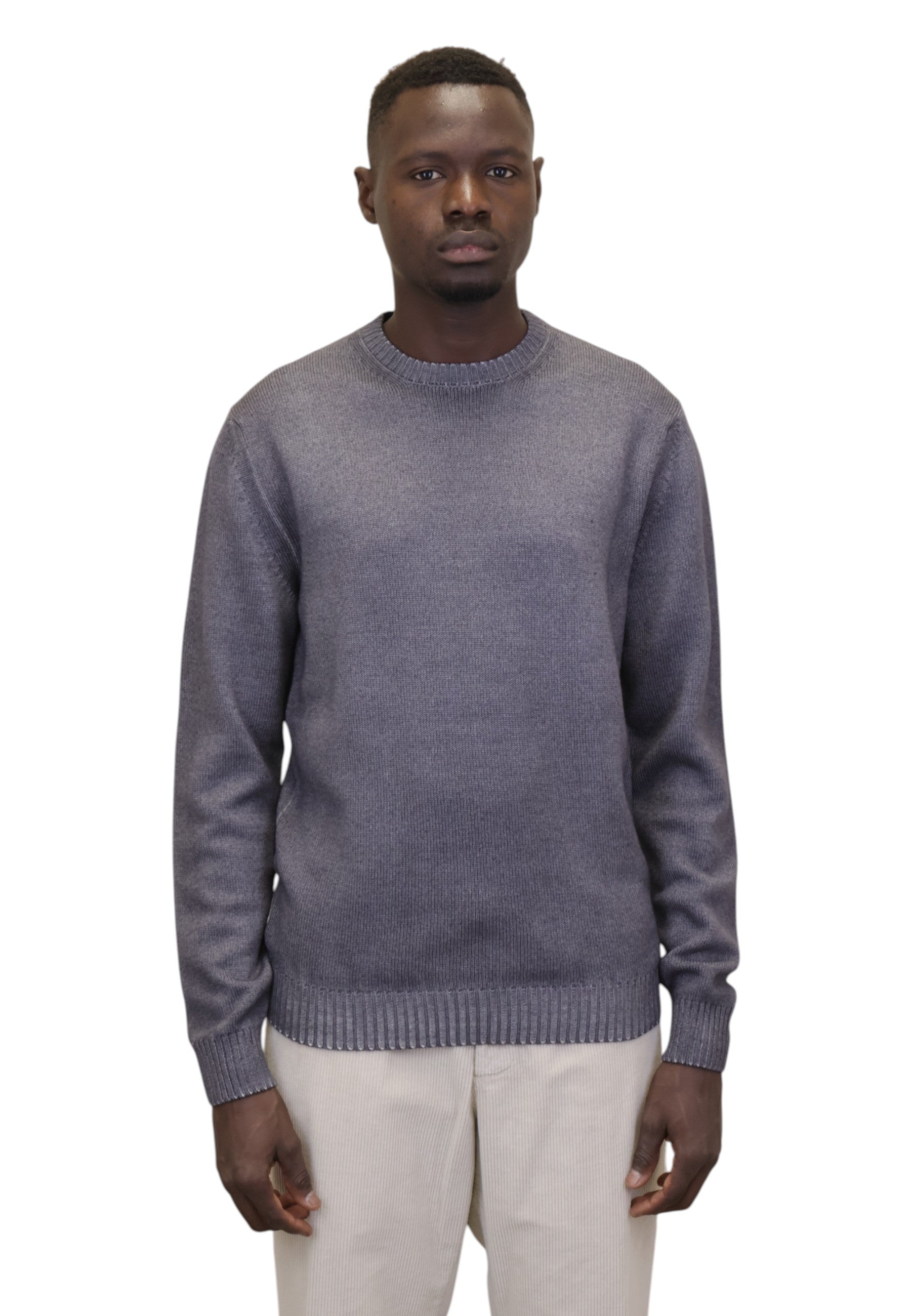 MAGLIE A GIROCOLLO Grigio Della Spiga