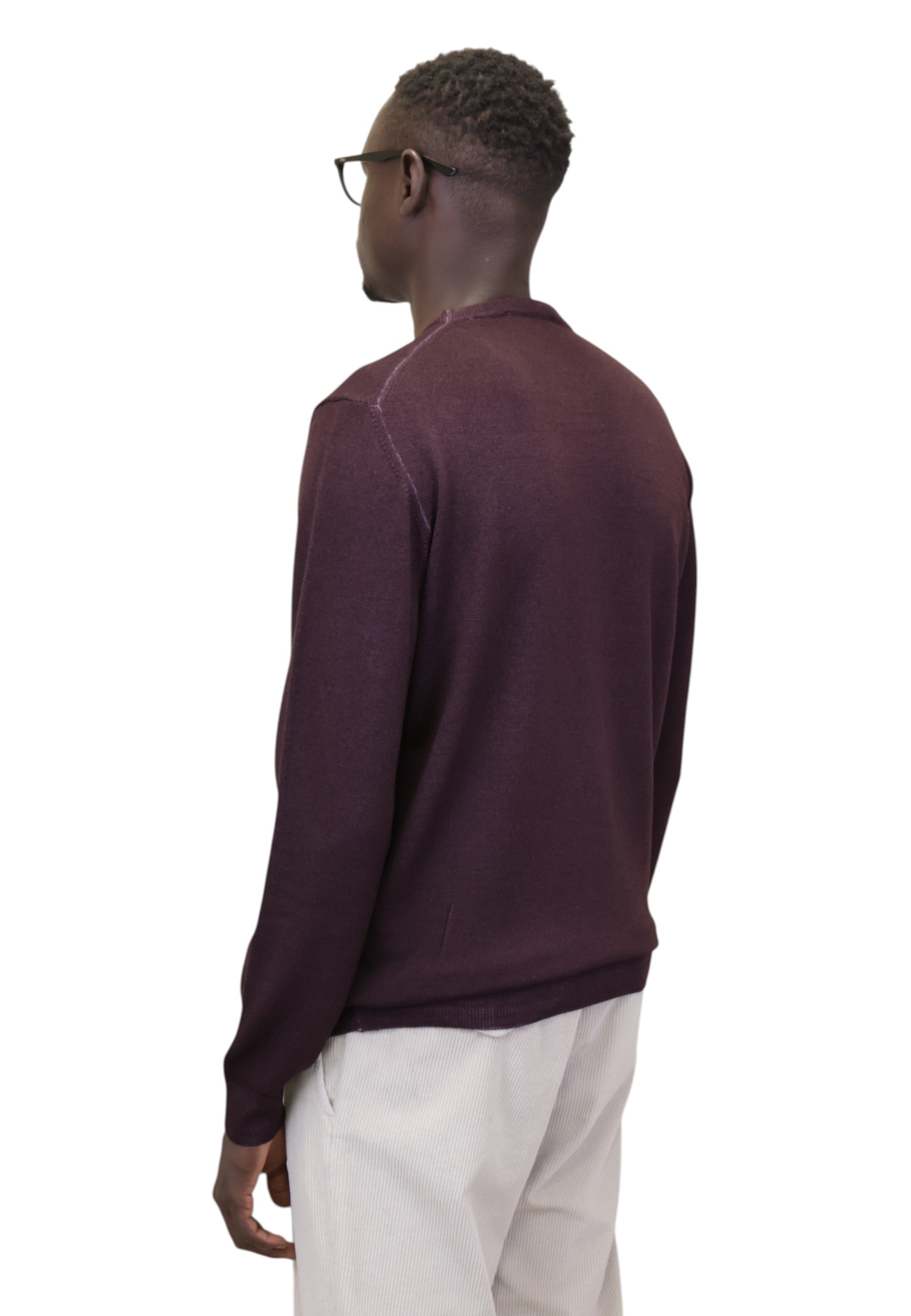 MAGLIE A GIROCOLLO Bordeaux Della Spiga
