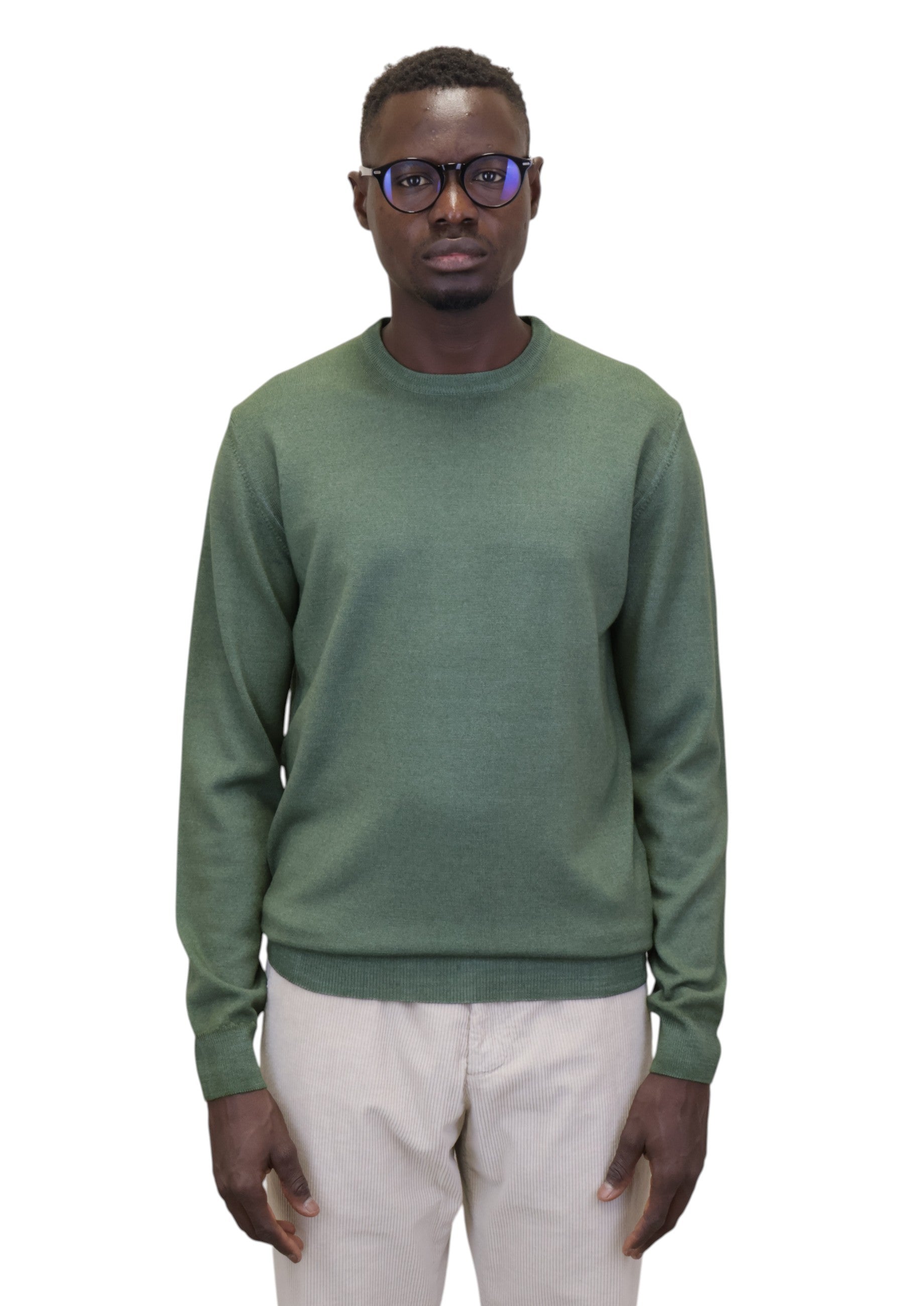 MAGLIE A GIROCOLLO Verde Della Spiga