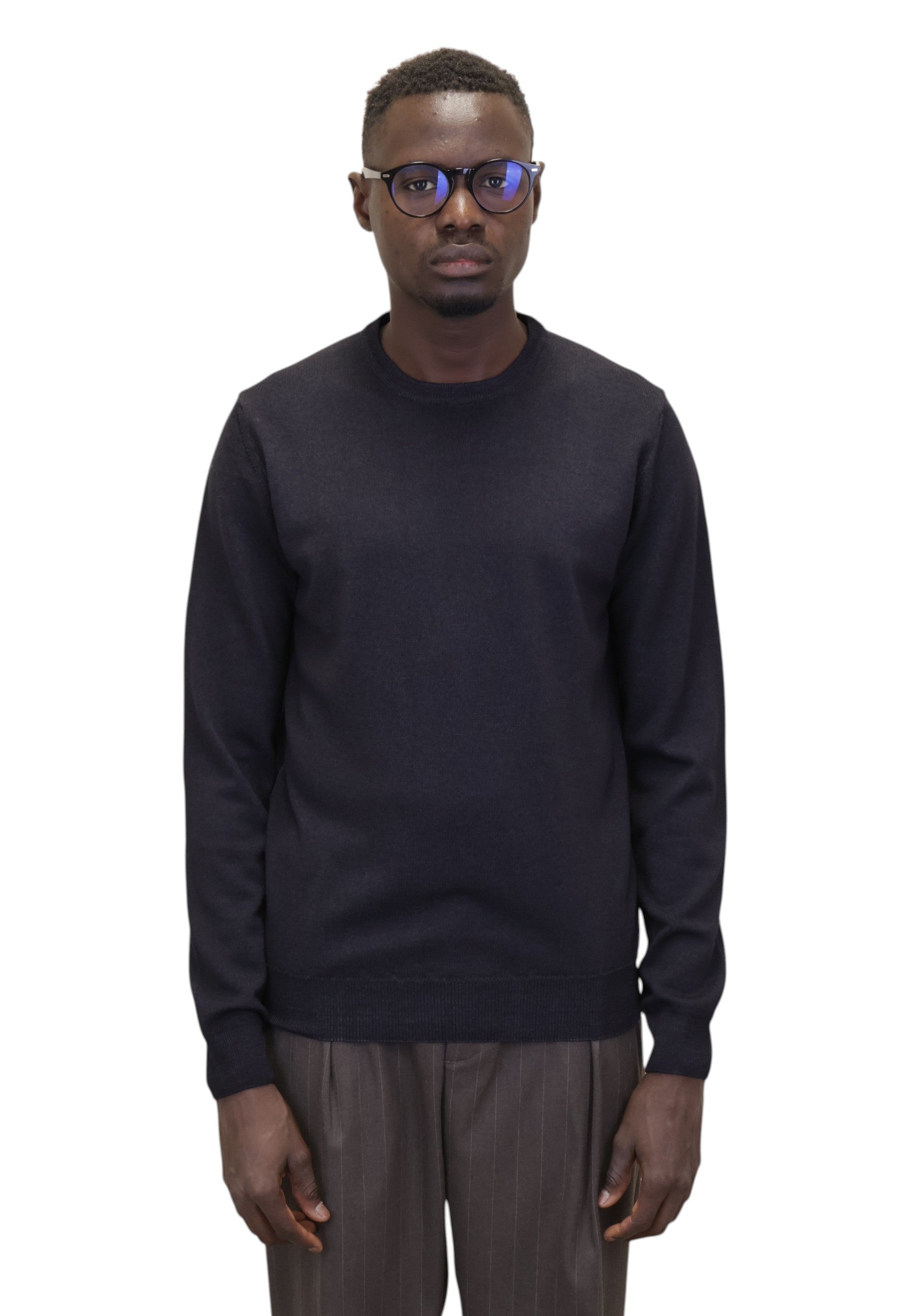 MAGLIE A GIROCOLLO Nero Della Spiga