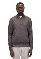 MAGLIE CON ZIP Marrone Della Spiga