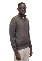 MAGLIE CON ZIP Marrone Della Spiga