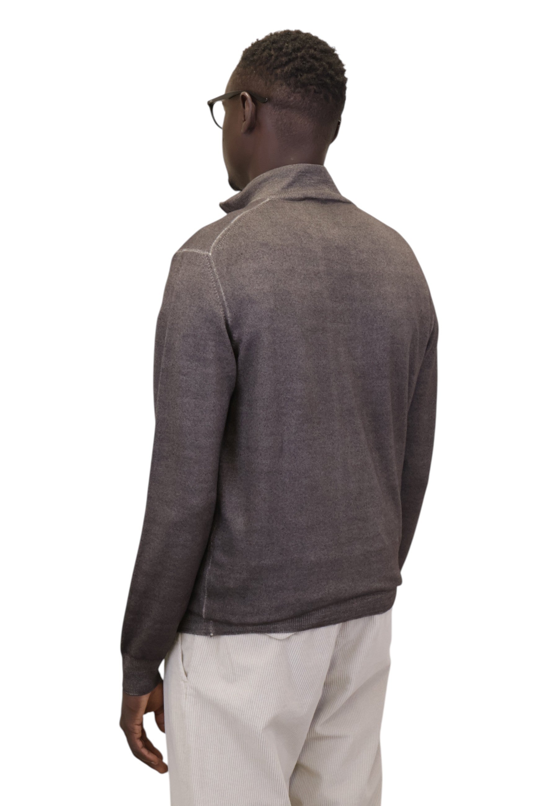MAGLIE CON ZIP Marrone Della Spiga