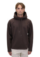 FELPE CON CAPPUCCIO Marrone Woc