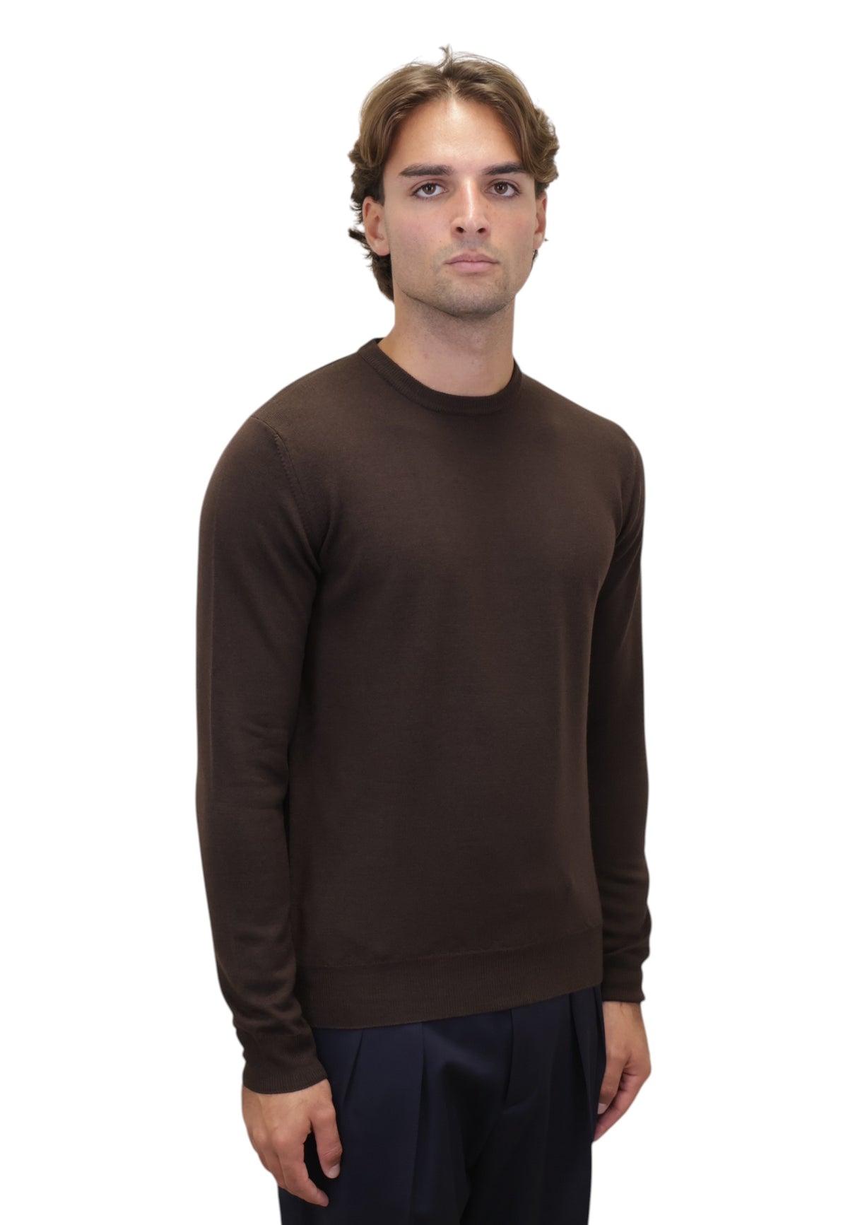 MAGLIE A GIROCOLLO Marrone Della Spiga
