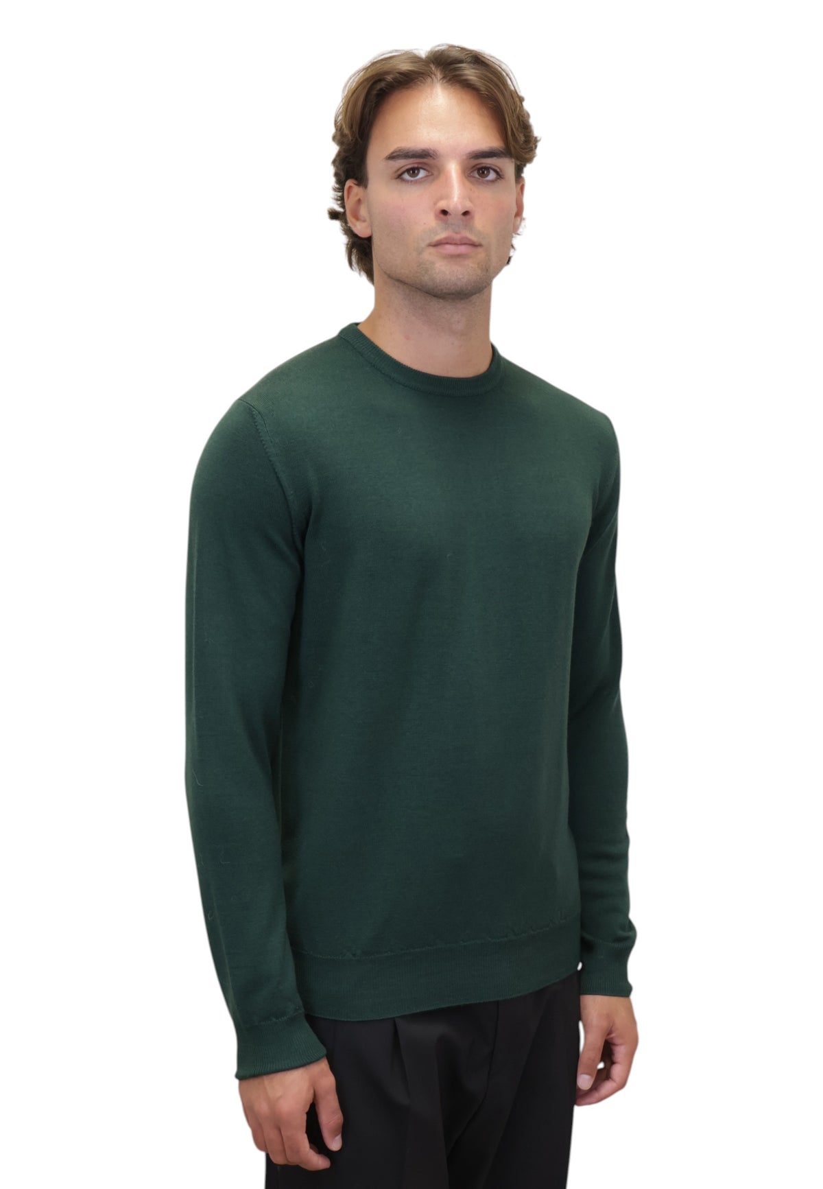 MAGLIE A GIROCOLLO Verde Della Spiga